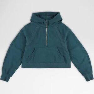 Lululemon Teal Women's Scuba Half-Zip Hoodie Size XS / S